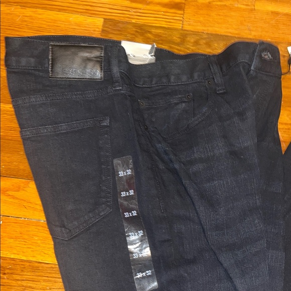 Express Slim Skinny Fit Black Jeans - Picture 3 of 8